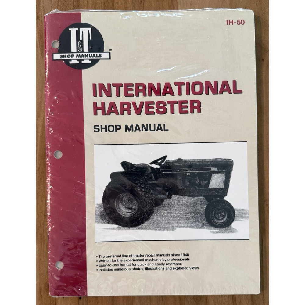 New/Sealed I&T Shop Manuals International Harvester IH-50 Shop Manual